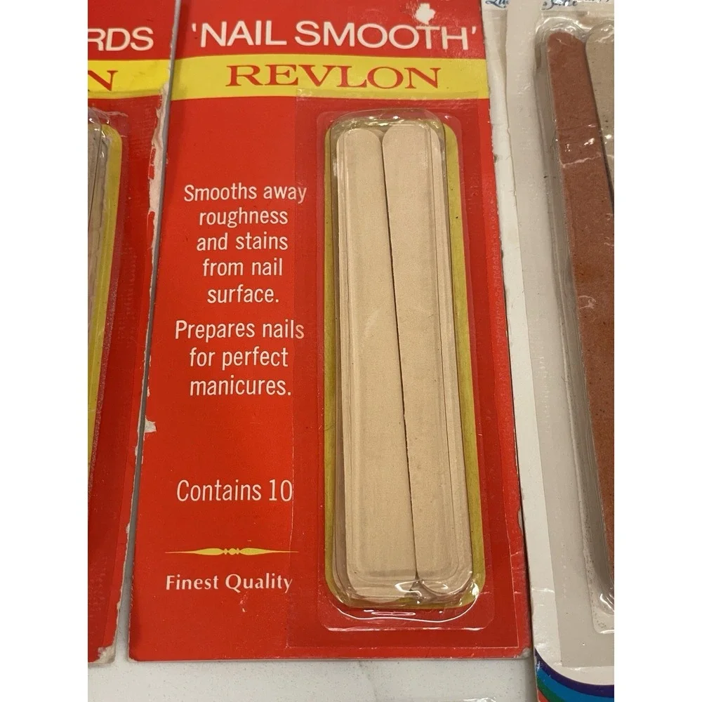 Vintage Nail File Lot Open Boxes Emery Board Nail Smooth Revlon Partial READ